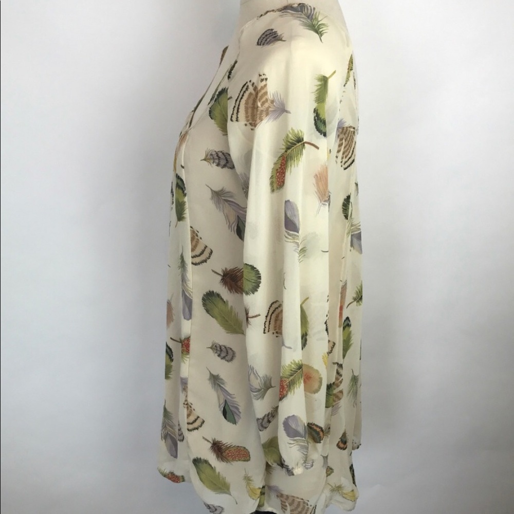 Show Me Your Mumu Tan Feather Print Dress - Picture 2 of 6